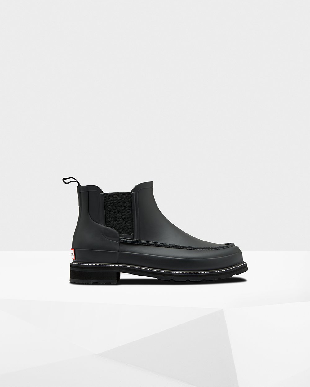 Botas Chelsea Hunter Homem Pretas - Refined Moc Toe - 19ADXWYGV